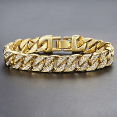 Pulsera cubana Miami Gold Curb